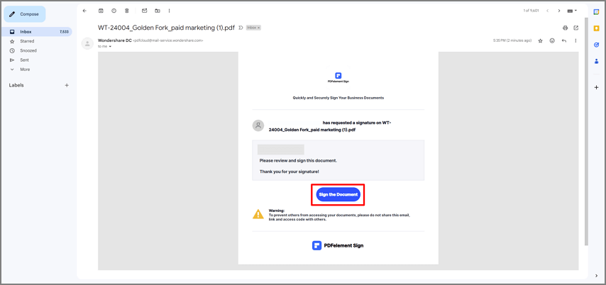 e-mails de notificação mac