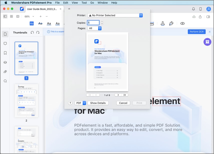 print preview for mac