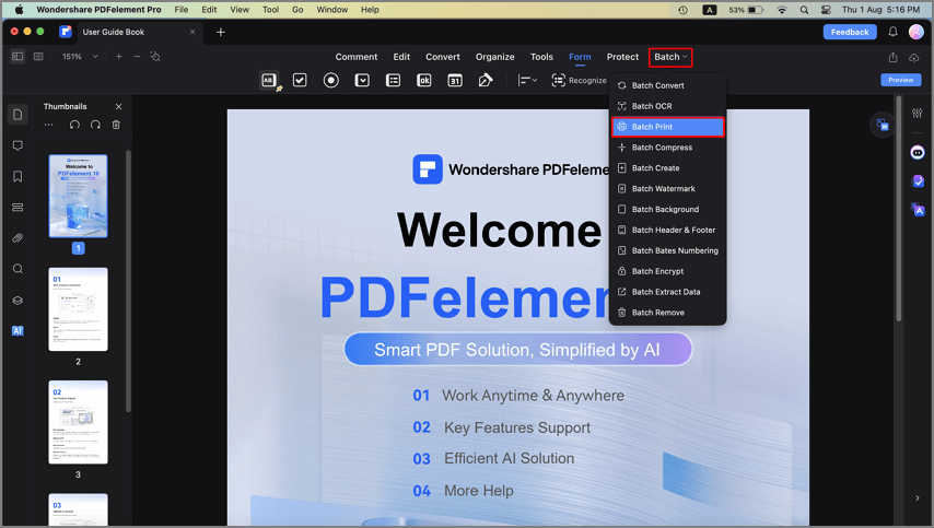 imprimer le pdf