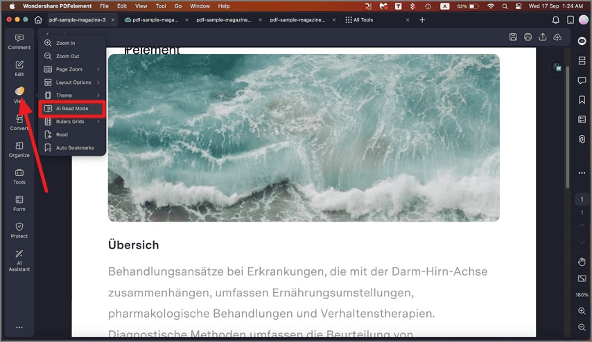 ai read mode button