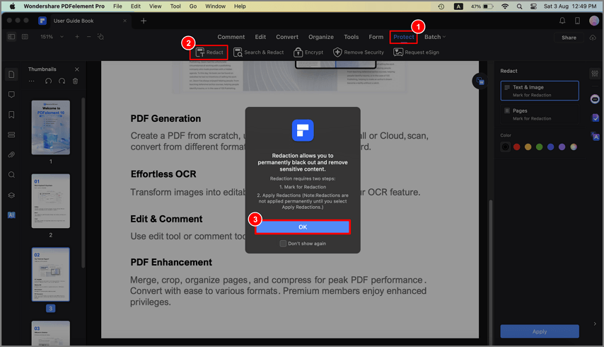 pdfelement for mac security redact