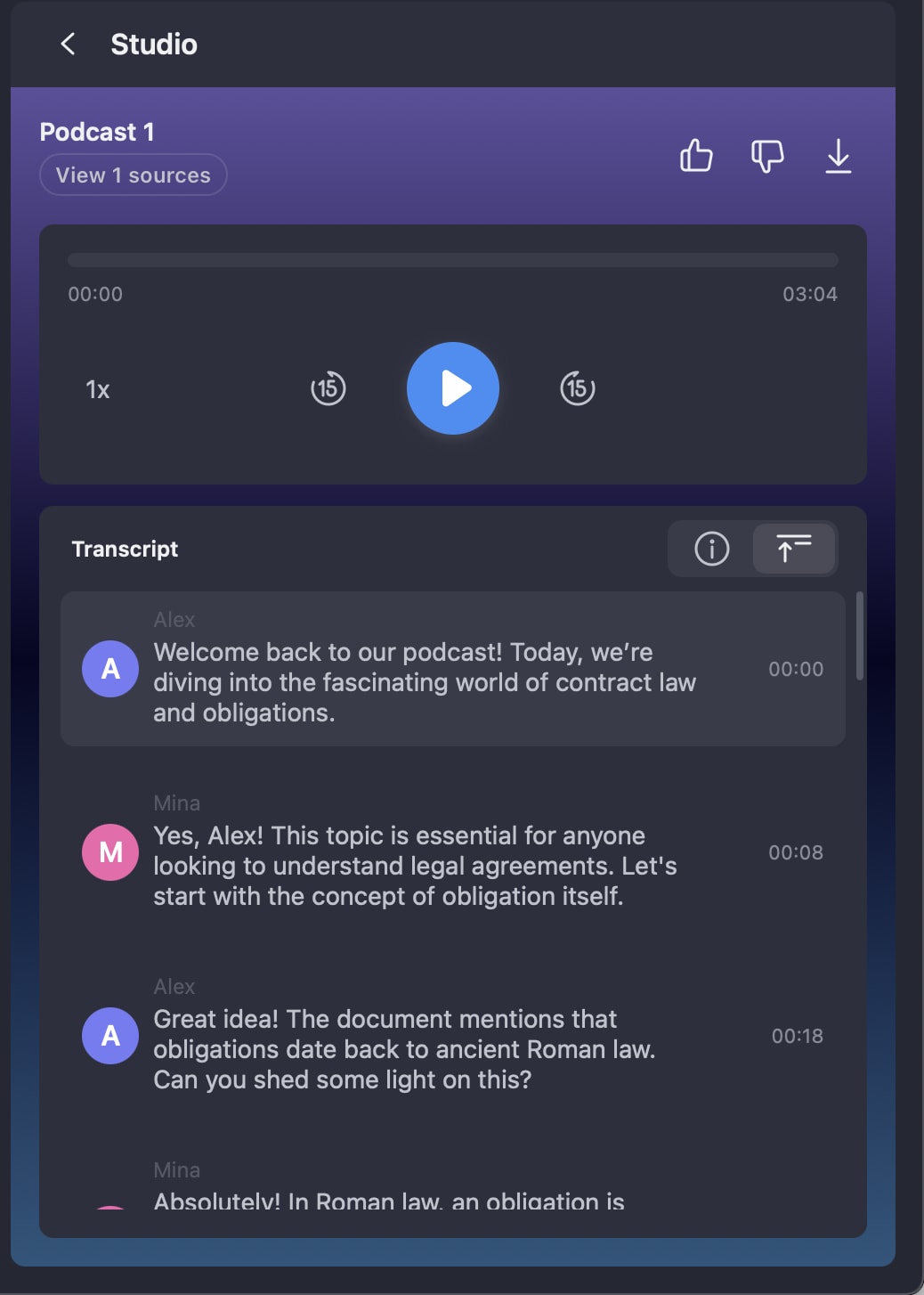 Study with podcast