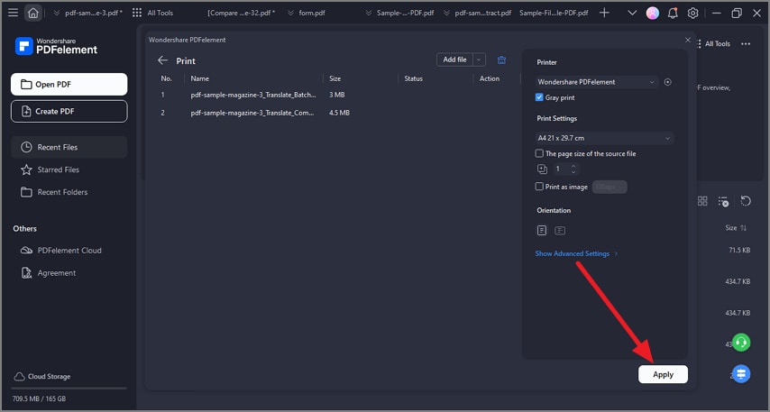 setup configuration press apply