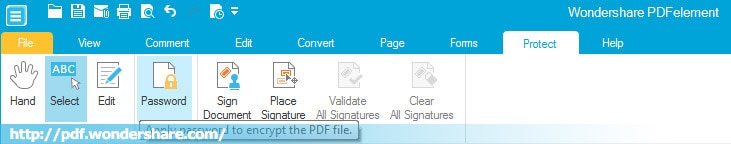 Set PDF password