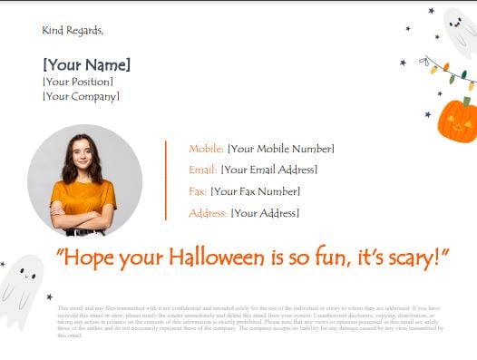 firma e-mail di Halloween 2