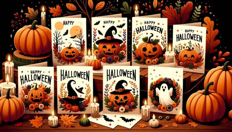 modèles de cartes de vœux pour l'Halloween