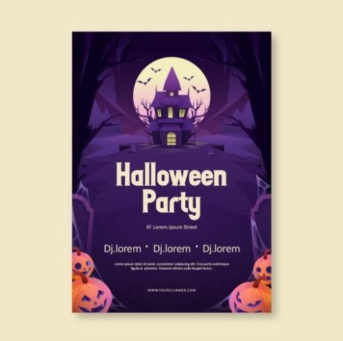 halloween party template