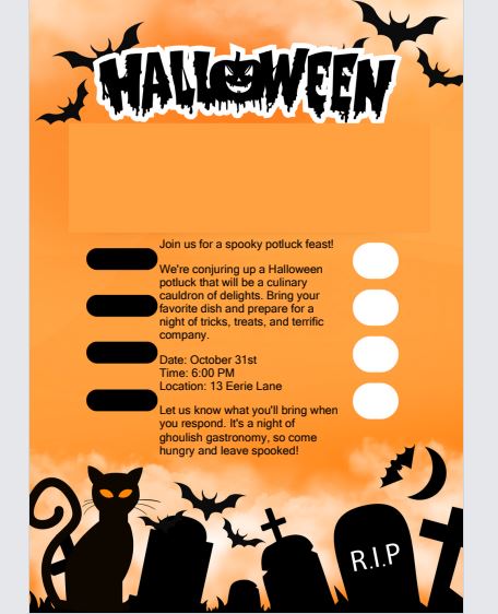 halloween party invitation text 3