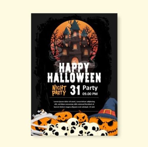 manifesto della festa di Halloween 24