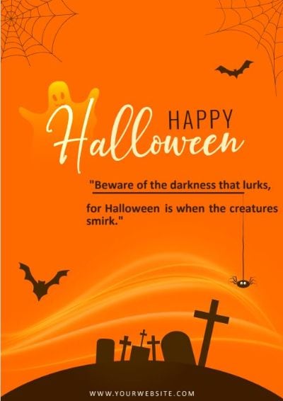 poster di halloween con citazione di halloween 1