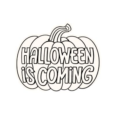 halloween is coming druckbar