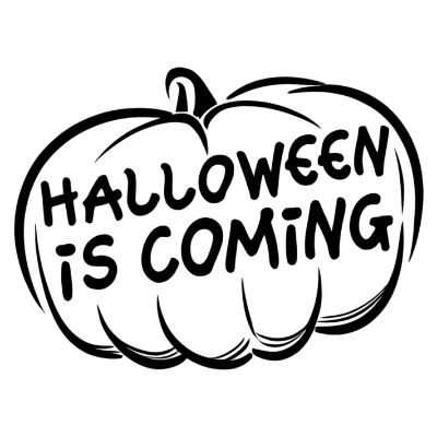 halloween is coming coloring page