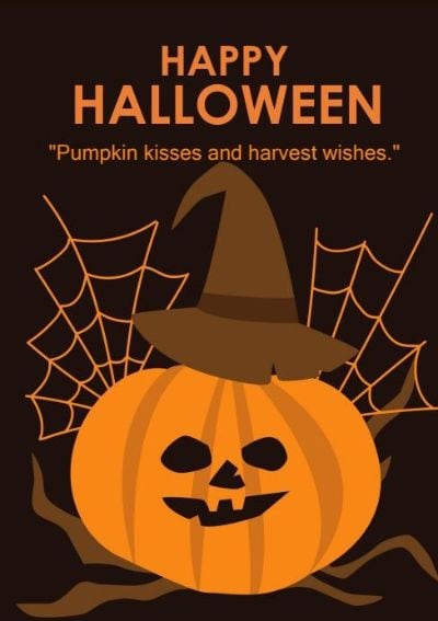 another poster with cute pumpkin quote