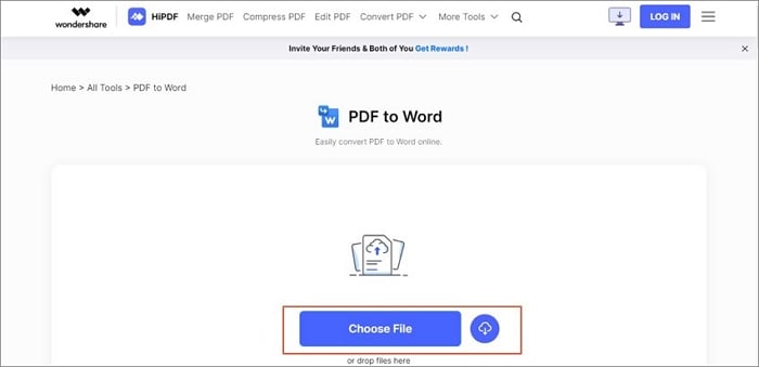 hipdf pdf zu word tool