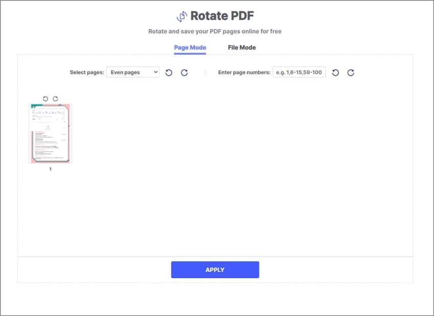 rotate pdf mac online