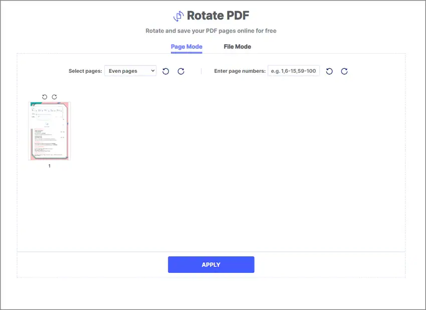 change pdf from portrait to landscape online