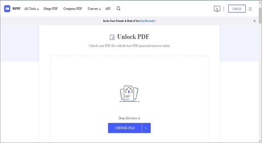 unlock pdf with hipdf 1
