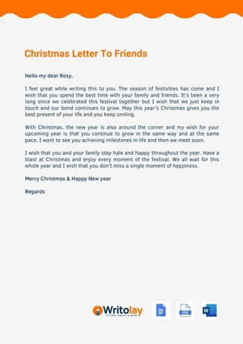 christmas letter for bestfriend