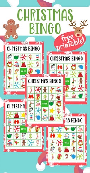 christmas bingo card