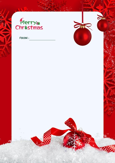 christmas letter template