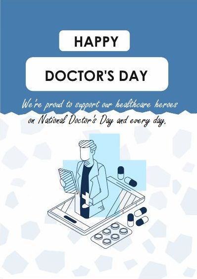free doctors day card