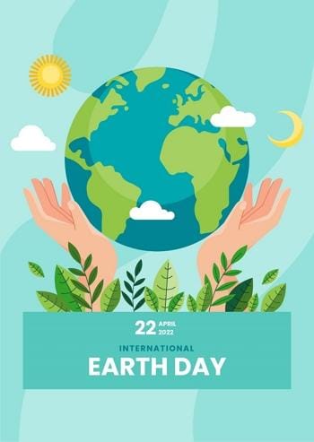 international earth day card template