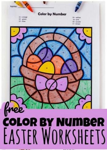 easter color by numbers