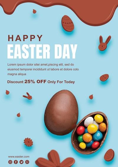 easter discount flyer template