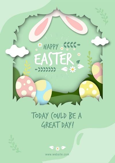 easter discount flyer template