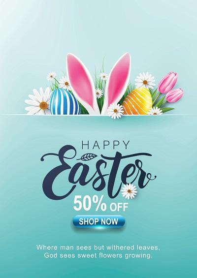 easter sale flyer template