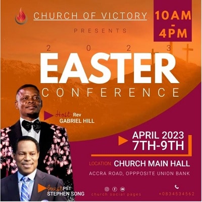 easter conference flyer template