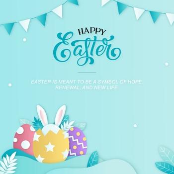 Ostern ist ein Symbol der Hoffnung Vorlage
