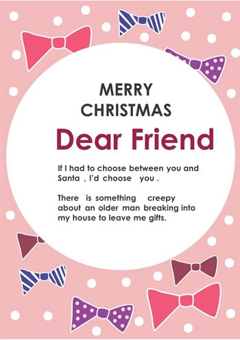 funny christmas card quote