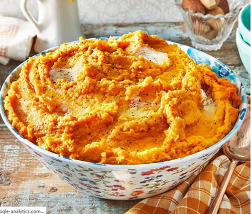 healthy thanksgiving side dish mashed sweet potatoes