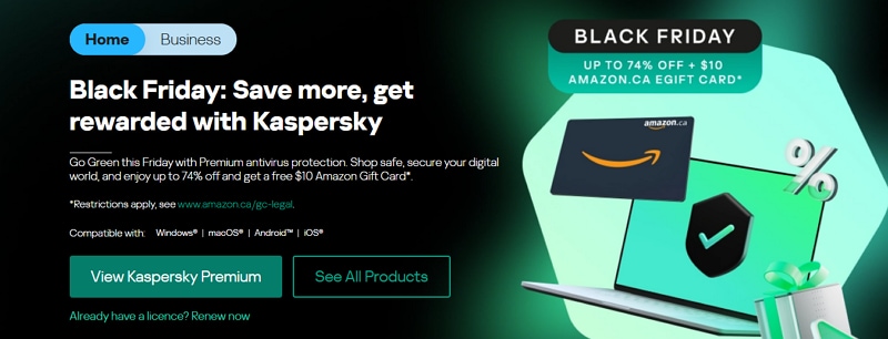 Kaspersky black friday deal