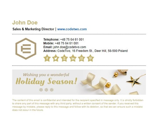merry christmas email signature design 5