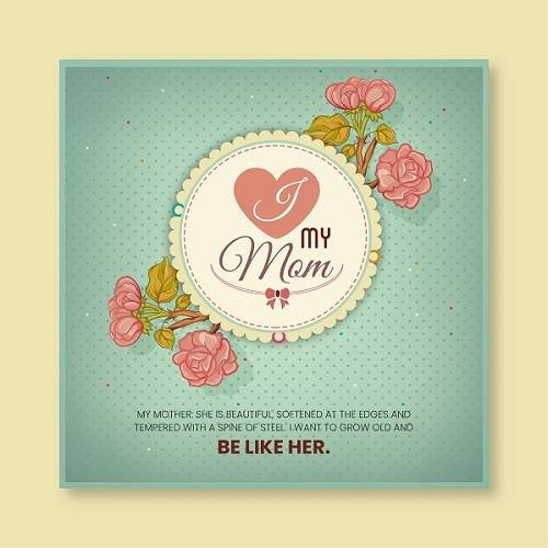 elegant mothers day idea card