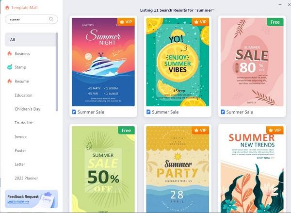 create summer sale poster