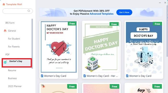 edit doctors day card