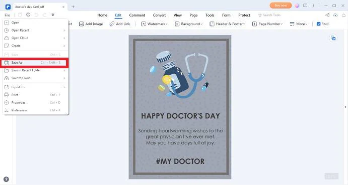 doctors day card