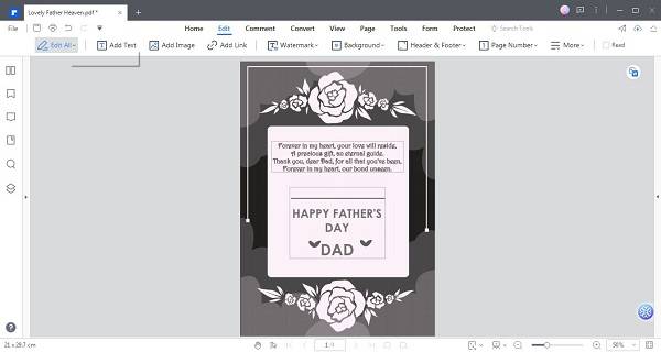 edit fathers day card