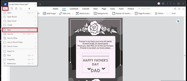 edit fathers day card