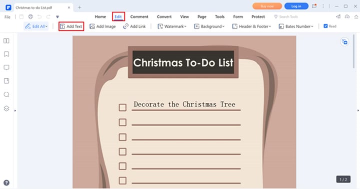 pdfelement edit to do list advent calendar