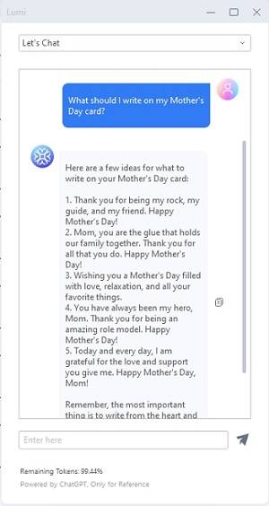 edit mothers day messages with ai