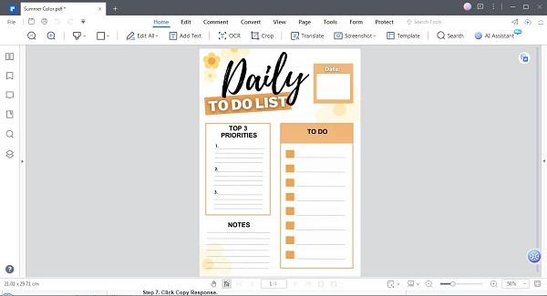 edit pdf planner