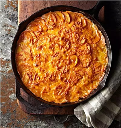 spicy thanksgiving side dish spicy scalloped sweet potatoes
