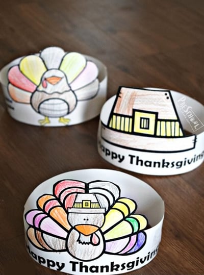 thanksgiving hats craft