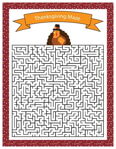 thanksgiving maze