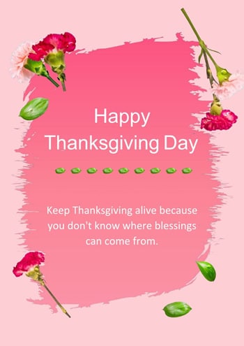 thanksgiving quote template
