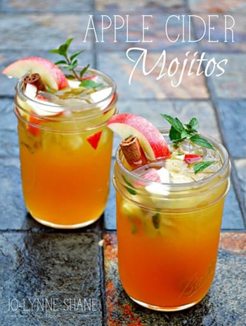 traditional thanksgiving beverages apple cider mojitos